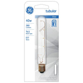 GE 44422 Light Bulb, 40 W, T6.5 Lamp, E17 Intermediate Lamp Base, 380 Lumens, 2500 K Color Temp